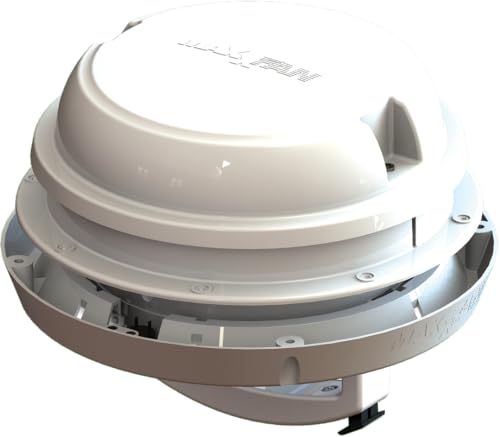 MAXXAIR VENT 0003810W MAXXFAN DOME +6' FAN WHITE W/LED