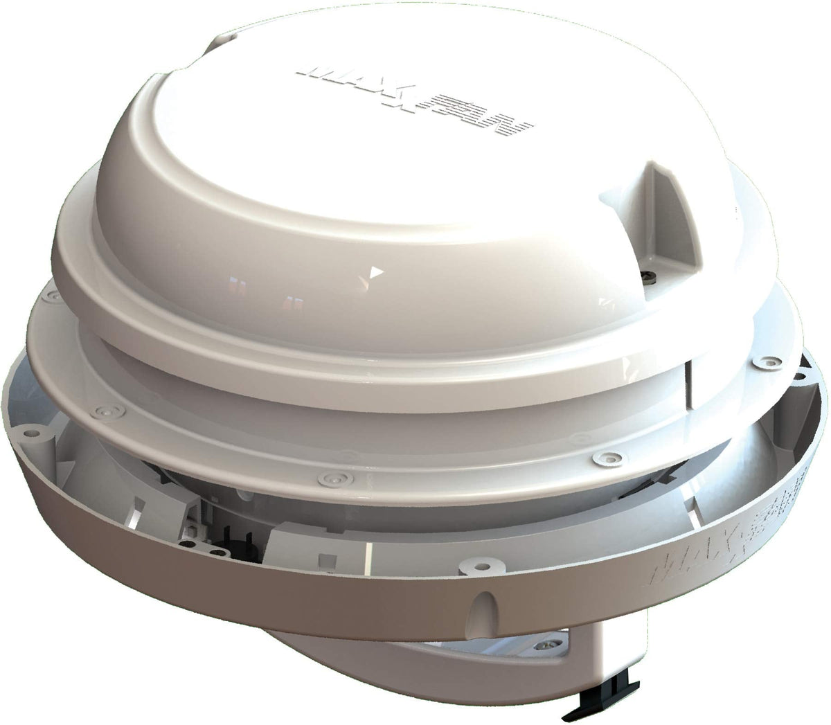 MAXXAIR VENT 00-03810W 0003810W MAXXFAN DOME +6' FAN WHITE W/LED RV & Camper