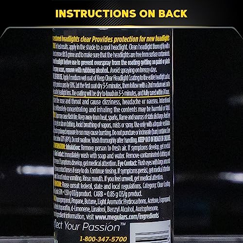 MEGUIARS WAX G17804 Meguiar's Keep Clear Headlight Coating, Maintain Like-New Clarity o...