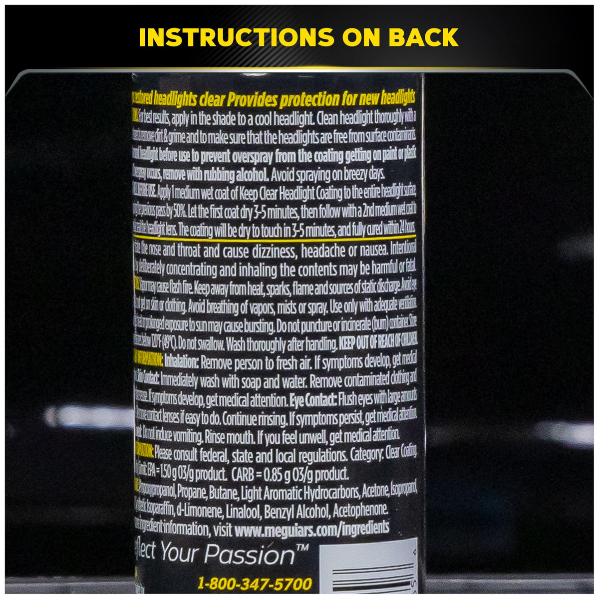 MEGUIARS WAX G17804 KEEP CLEAR HEADLIGHT COAT
