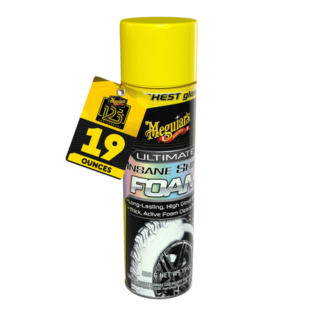 MEGUIARS WAX G210419 Meguiar's Ultimate Insane Shine Foam, Long-Lasting Tire Shine for a...