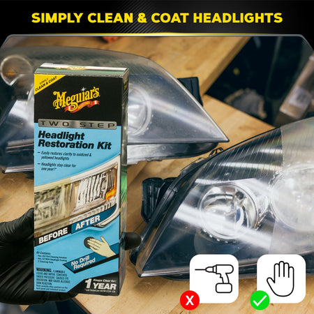 MEGUIARS WAX G2970 TWO STEP HEADLIGHT RESTOR