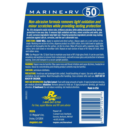 MEGUIARS WAX M5016 BOAT/RV CLEANER WAX - LIQ