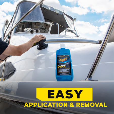 MEGUIARS WAX M5616 Meguiar’s Marine/Rv Pure Wax Carnauba Blend, Boat Wax/Marine Wax, B...