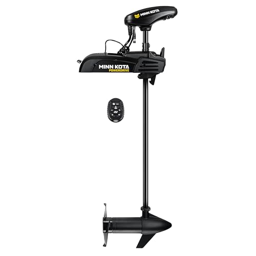 MINN KOTA 1358451 PowerDrive Bow-Mount Electric Trolling Motor with GPS – 55 Lb. Thru...