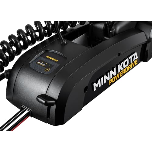 MINN KOTA 1358451 PowerDrive Bow-Mount Electric Trolling Motor with GPS – 55 Lb. Thru...