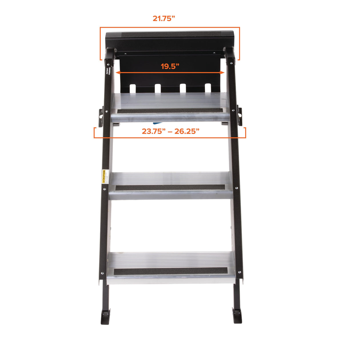 MOR/RYDE STP-207 MORryde StepAbove Fold-Up RV Entry Step - 3-Step (9 Step Rise), Fi... RV & Camper