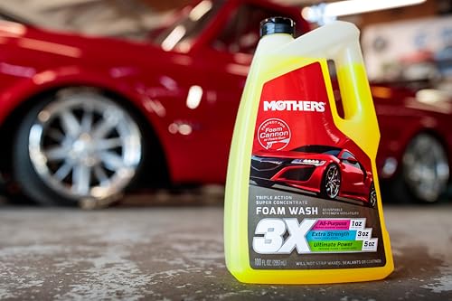 Mothers Mothers Triple Action Foam Wash, 100 oz. — pH Balanced, Eco-Friendly, Super-Sudsy, Foam Cannon,