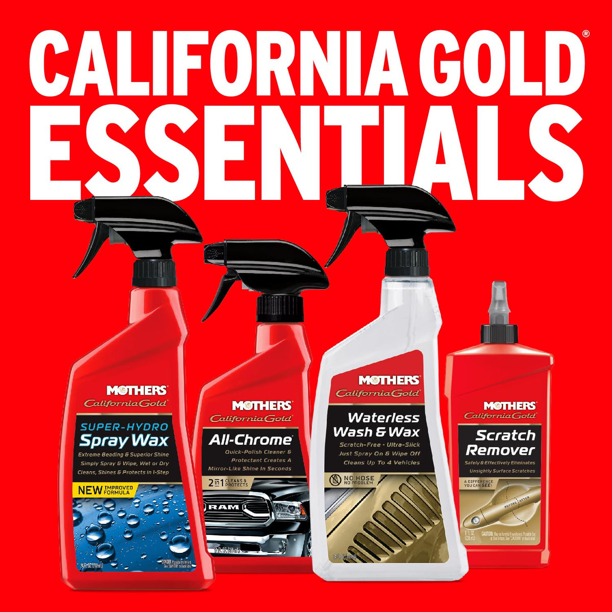 MOTHERS 05644 WATERLESS WASH & WAX 24OZ