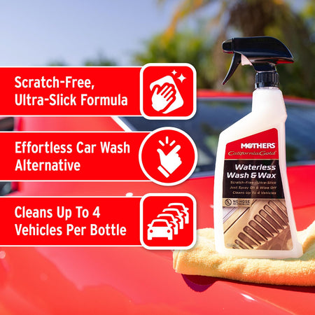 MOTHERS 05644 WATERLESS WASH & WAX 24OZ