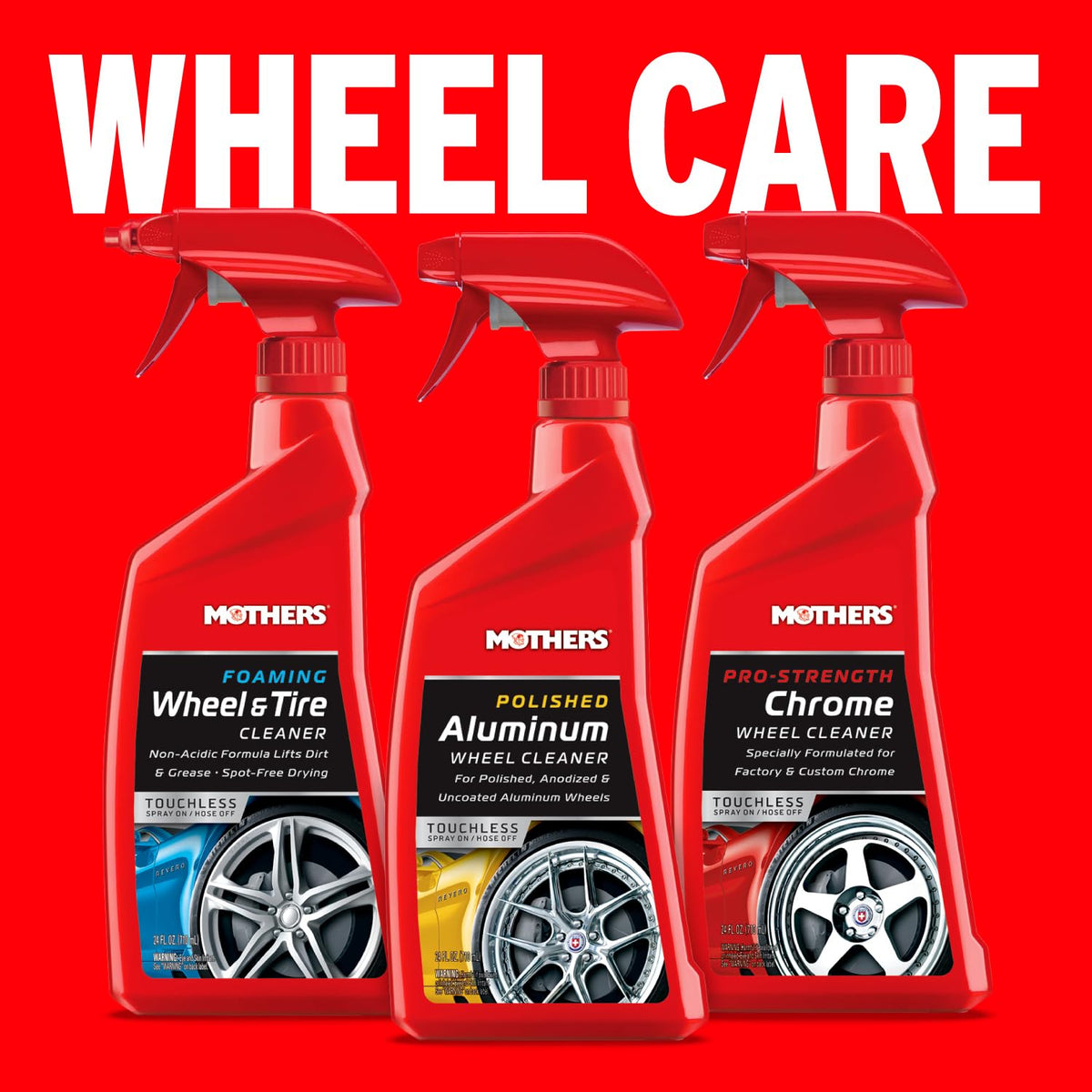 MOTHERS 06024 ALUM WHEEL CLEANR 24OZ