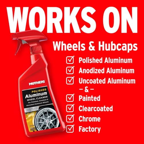 MOTHERS 06024 Polished Aluminum Wheel Cleaner, 24 oz. () Wheels & Tires