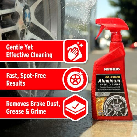 MOTHERS 06024 ALUM WHEEL CLEANR 24OZ