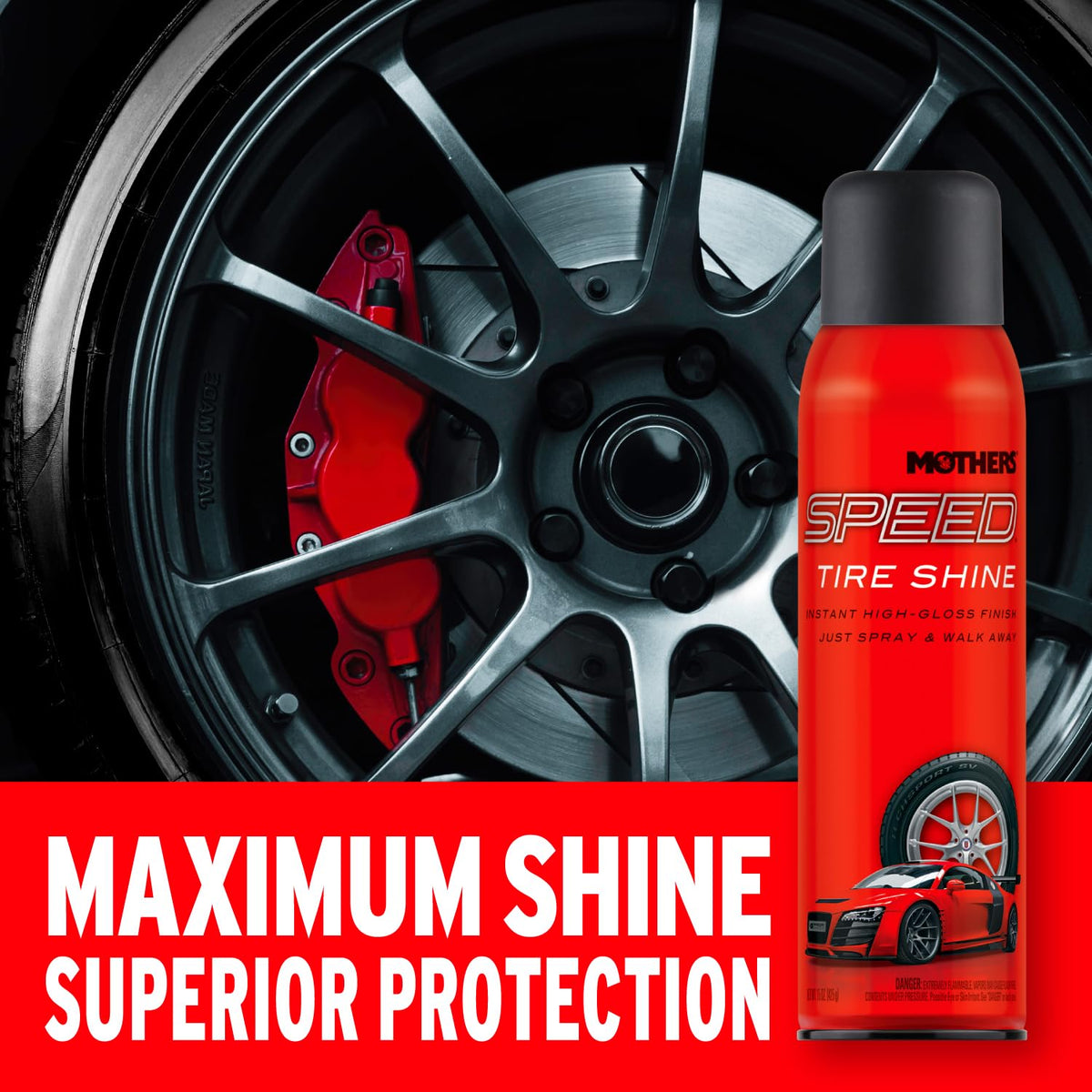 MOTHERS 16915 SPEED TIRE SHINE 15OZ AEROSOL