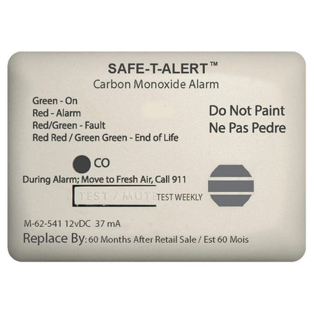 MTI INDUSTRY 62-541-WT-MARINE MTI Industries 62-541-MARINE-WT Detector Marine Co Alarm White