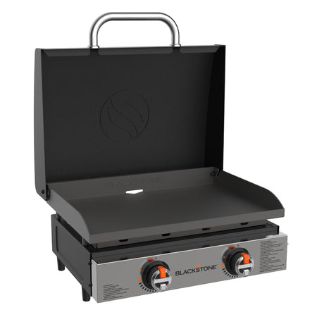 N ATLANTIC I 2205 Blackstone Original 22” Omnivore Tabletop Griddle with Hood, Powde...
