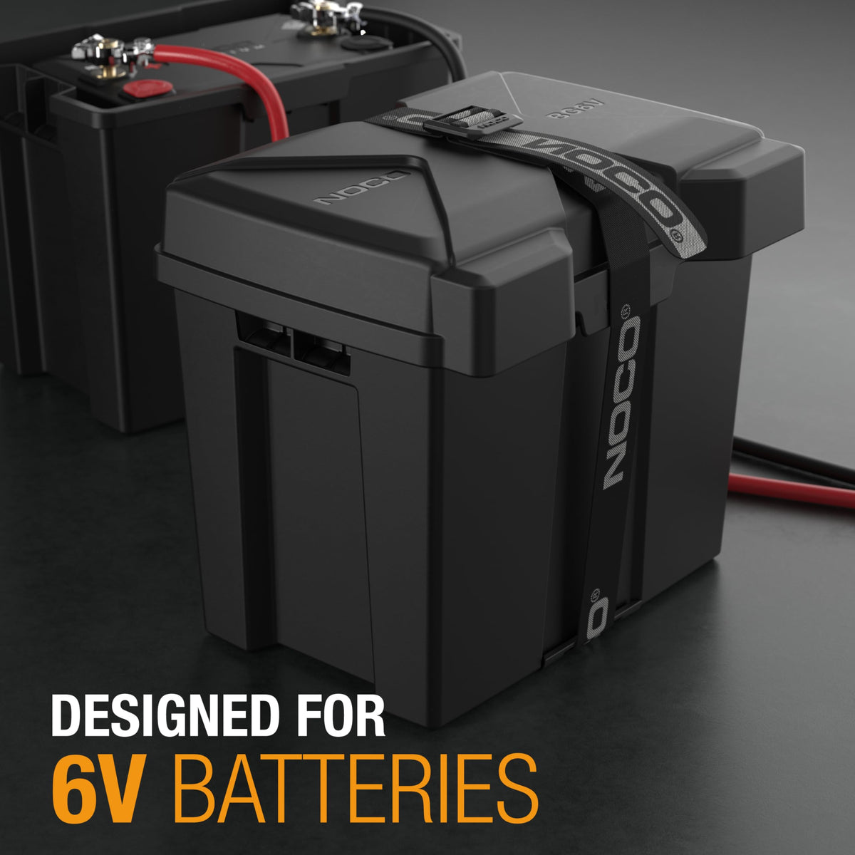 NOCO BG6VS Snap-Top BG6V Battery Box, Single 6V Battery Box for Marine, Automo...