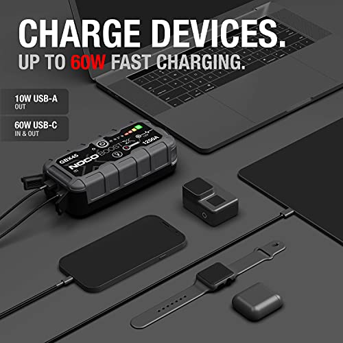 NOCO NOCO Boost X GBX45: 1250A UltraSafe Jump Starter – 12V Lithium Battery Booster Pack, Portable Jump Box,