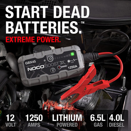 NOCO NOCO Boost X GBX45: 1250A UltraSafe Jump Starter – 12V Lithium Battery Booster Pack, Portable Jump Box,