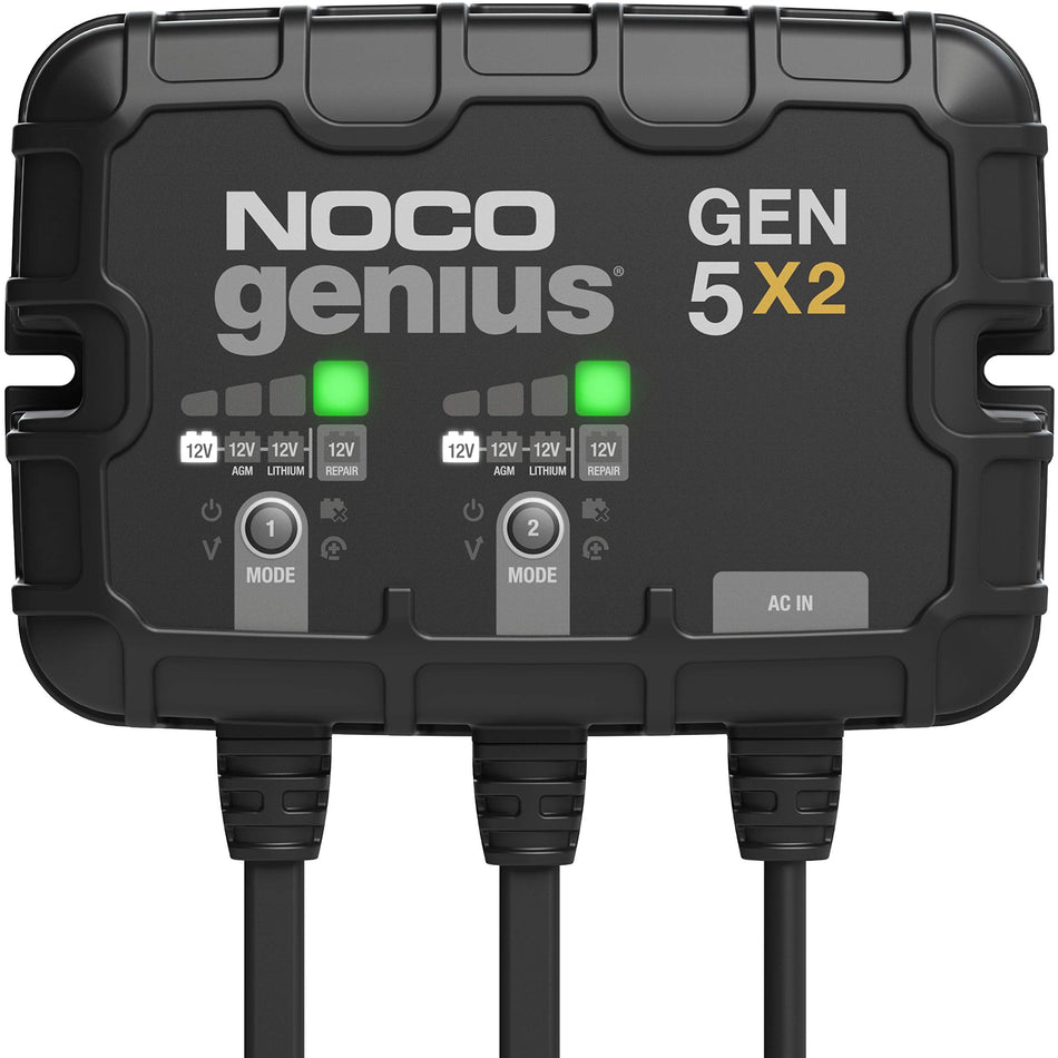 NOCO GEN5X2 2-BANK 10A ONBOARD BATTERY CHARGER