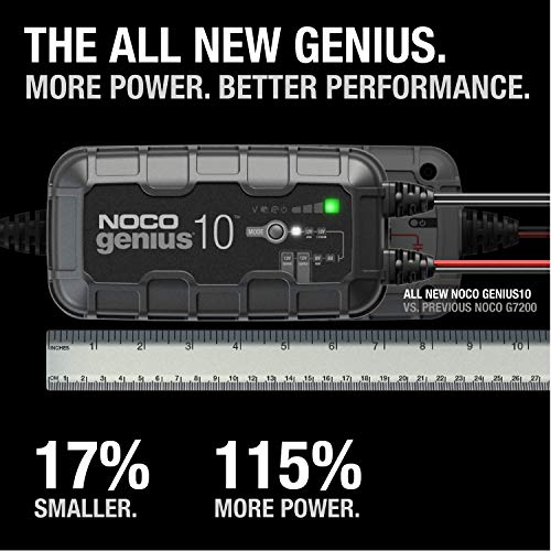 NOCO GENIUS10 10A 6V/12V Smart Battery Charger – Automatic Maintainer, Trickle Ch...