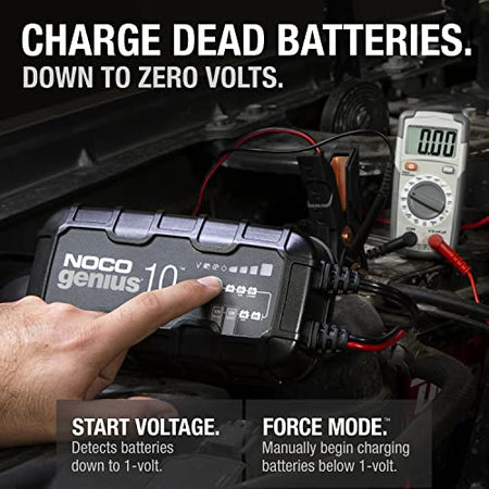 NOCO GENIUS10 10A 6V/12V Smart Battery Charger – Automatic Maintainer, Trickle Ch...