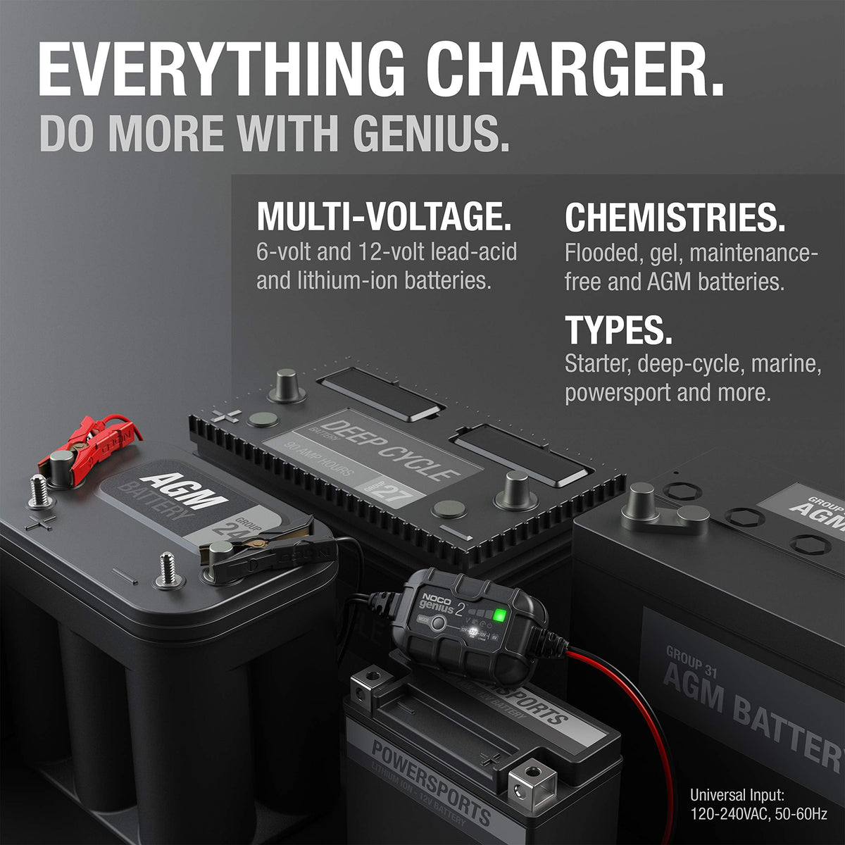 NOCO GENIUS2 2A BATTERY CHARGER