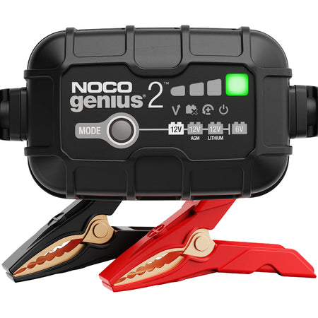 NOCO GENIUS2 2A 6V/12V Smart Battery Charger – Automatic Maintainer, Trickle Cha...