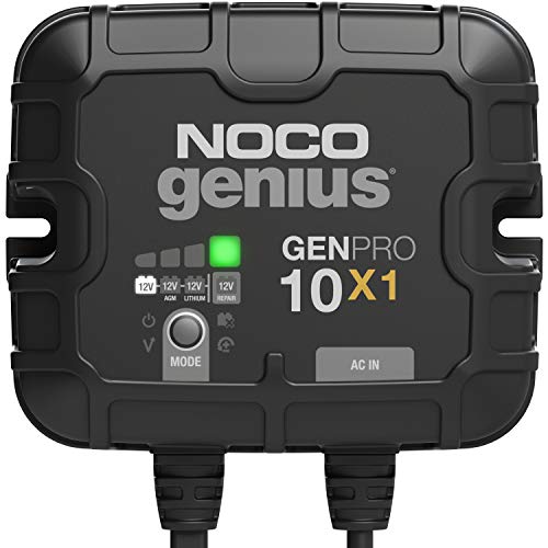 NOCO 0-46221-19047-2 Genius GENPRO10X1: 1-Bank, 10A Onboard Battery Charger - 10A Per Ba...