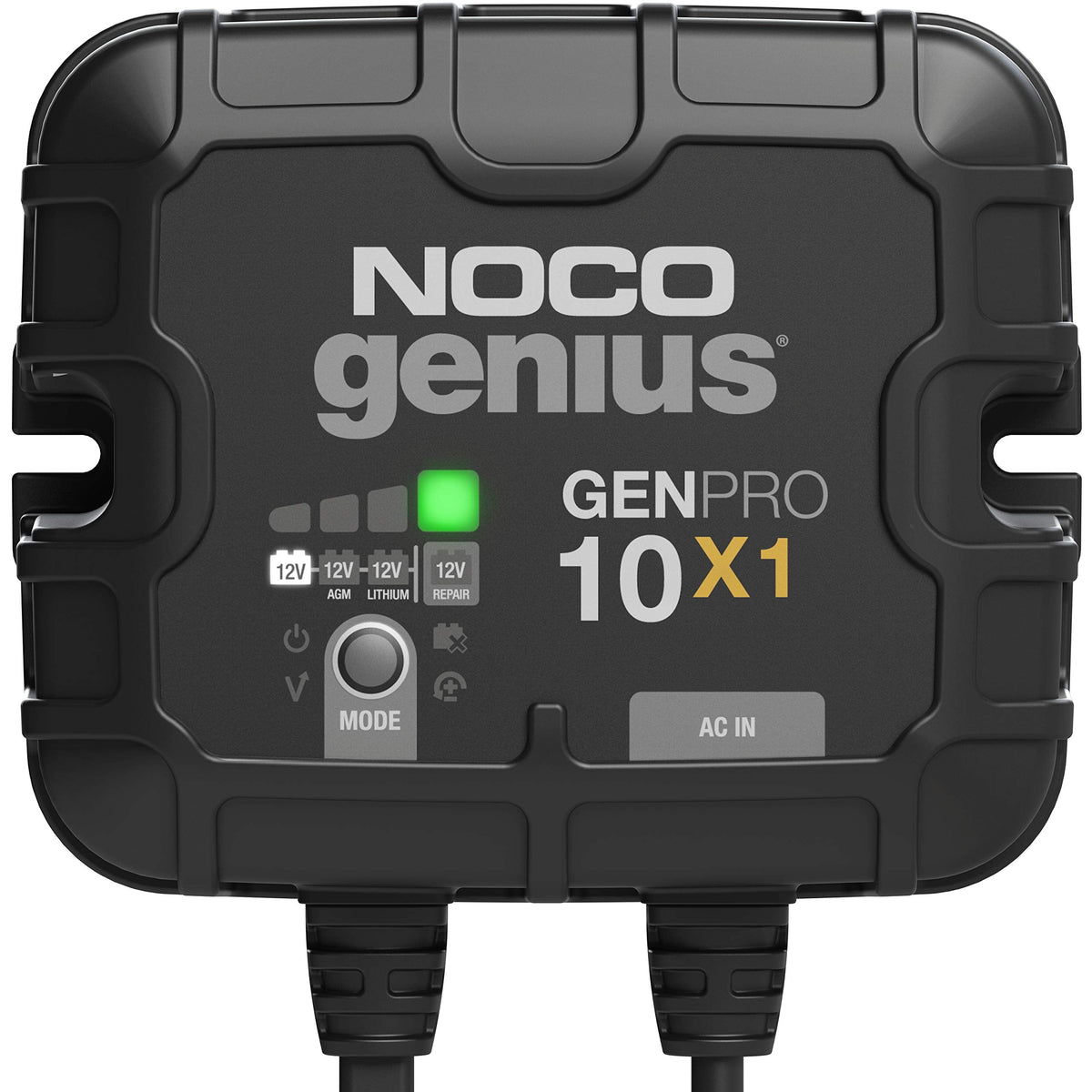 NOCO 0-46221-19047-2 Genius GENPRO10X1: 1-Bank, 10A Onboard Battery Charger - 10A Per Ba...