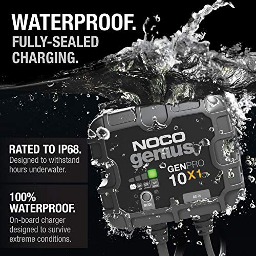 NOCO GENPRO10X1 1-BANK 10A ONBOARD BATTERY CHARGER