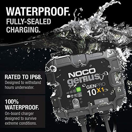 NOCO GENPRO10X1 1-BANK 10A ONBOARD BATTERY CHARGER