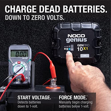 NOCO GENPRO10X1 1-BANK 10A ONBOARD BATTERY CHARGER