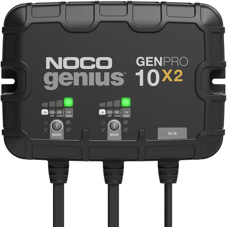 NOCO GENPRO10X2 2-BANK 20A ONBOARD BATTERY CHARGER
