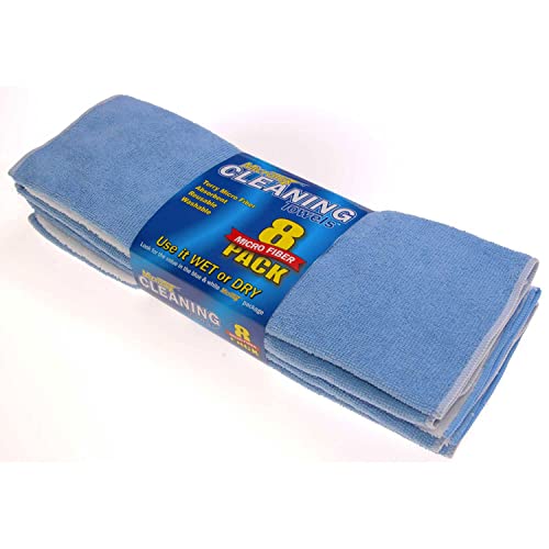 Swobbit Swobbit SW56308, Terry Microfiber Towels 8 Pack 12" x 12"