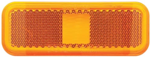 OPTRONICS A44ABP AMBER LENS RECT CLNCE LIGHT