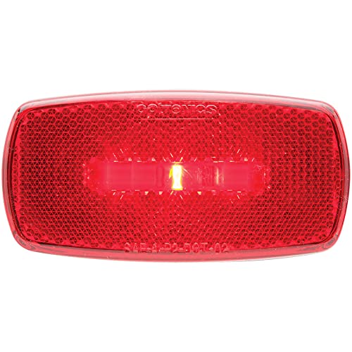 OPTRONICS MCL0032RBS 1LED M/C LT;OVL;BLK;RED
