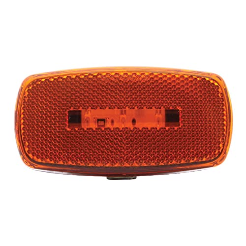 OPTRONICS MCL32ABS LED M/C;OVAL;BLK; AMB