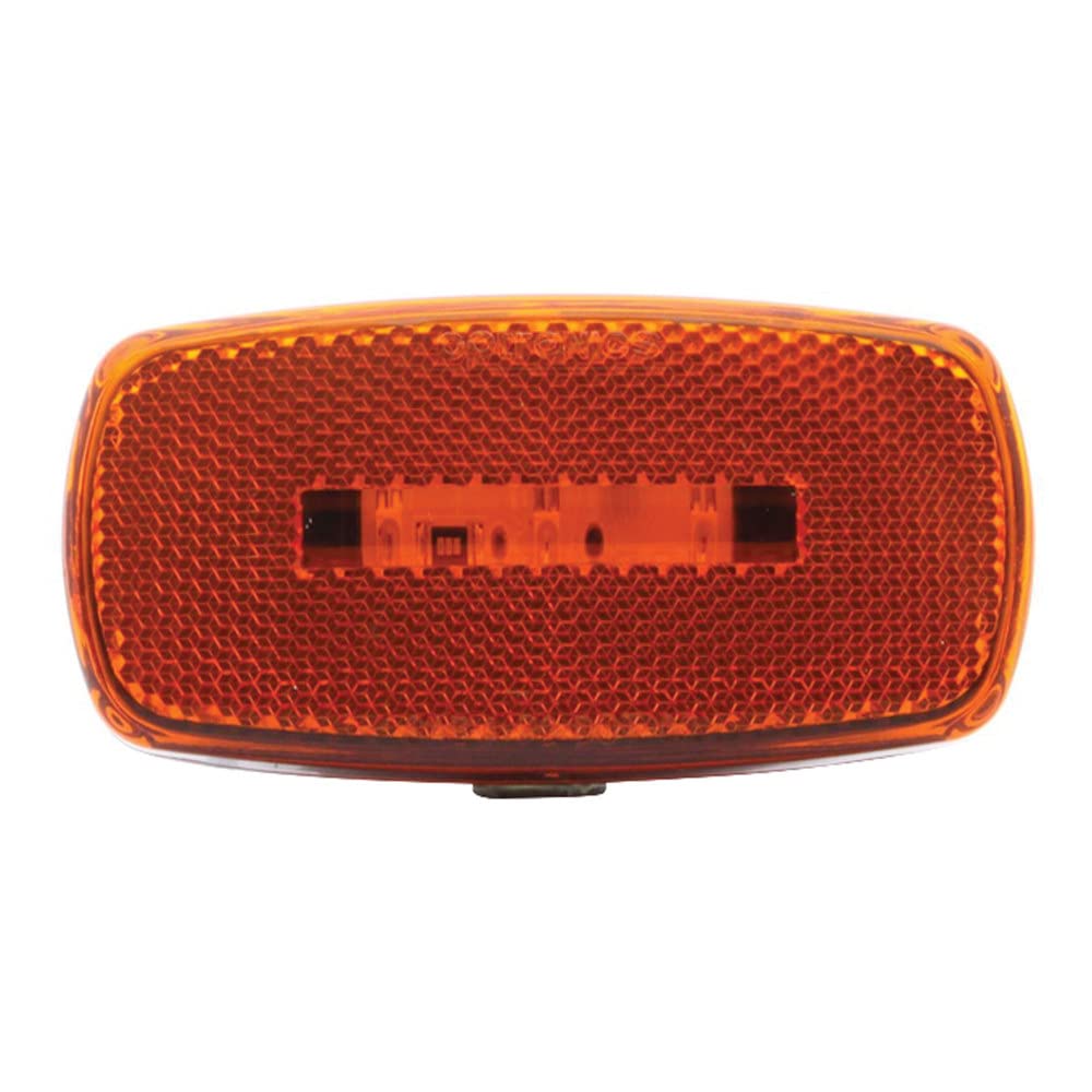 OPTRONICS MCL32ABS LED M/C;OVAL;BLK; AMB