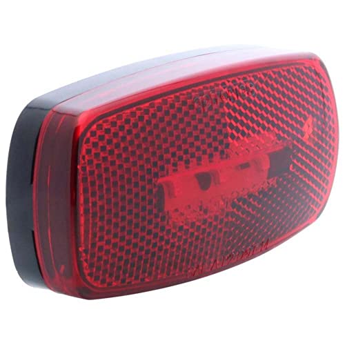 OPTRONICS MCL32RBBP LED MARK LIGHT;OVAL;BLK BSE;RED;