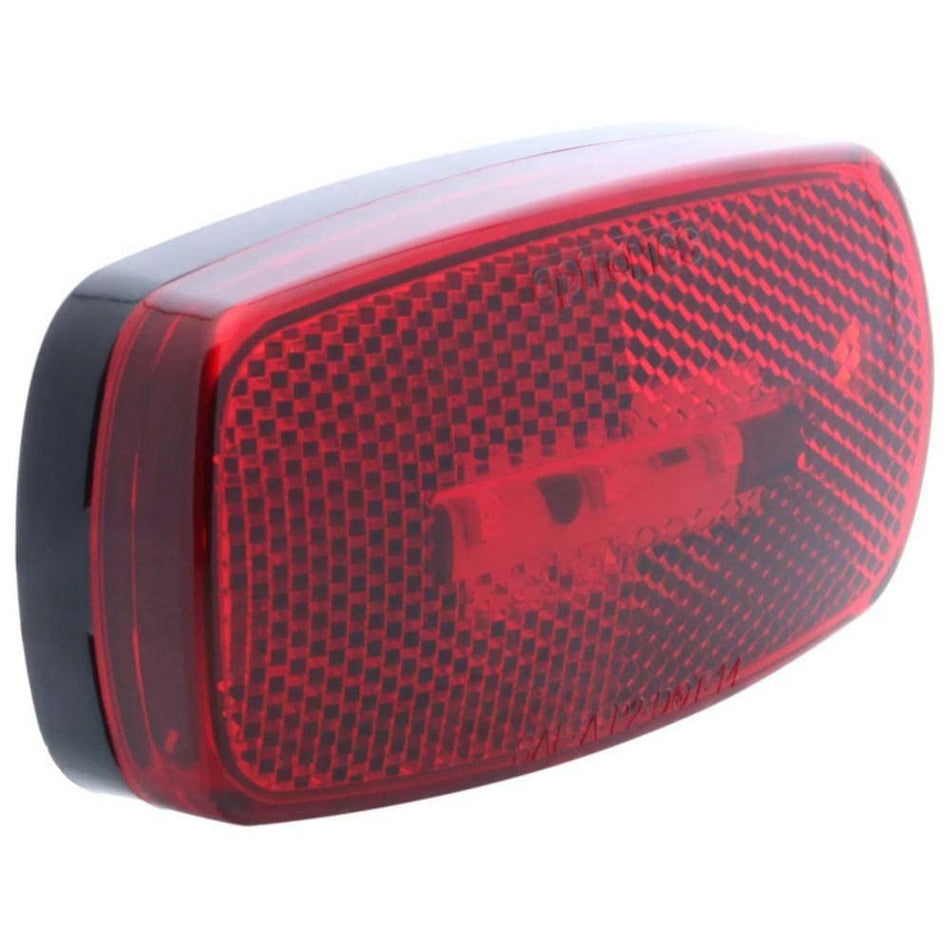 OPTRONICS MCL32RBBP LED MARK LIGHT;OVAL;BLK BSE;RED;