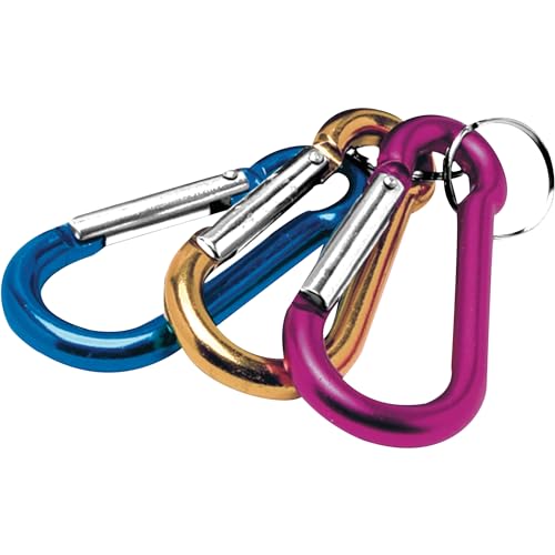 PERFORM TOOL W3203 Performance Tool Anodized Aluminum Carabiner Key Chain Set Camping & Outdoor