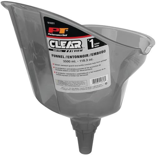 PERFORM TOOL W4051 CLEAR VIEW EASY-FILL FUNNEL 1 GALLO