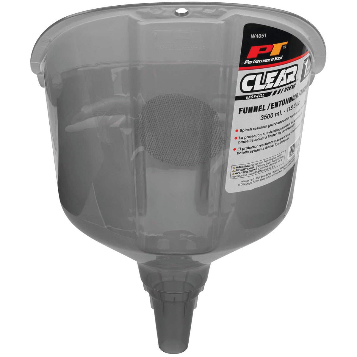 PERFORM TOOL W4051 CLEAR VIEW EASY-FILL FUNNEL 1 GALLO