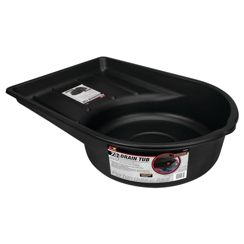 PERFORM TOOL W4072 OVERSIZED DRAIN TUB 7.5 GAL
