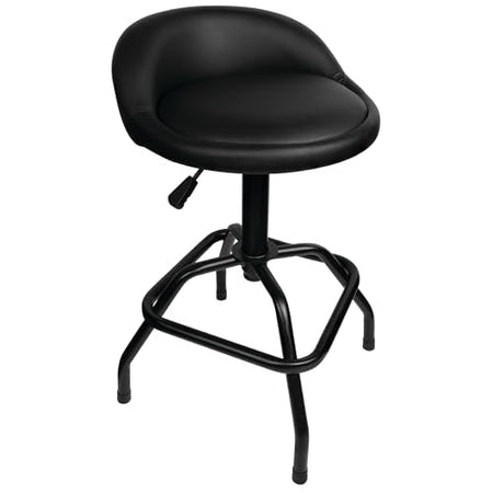 PERFORM TOOL W85011 Performance Tool Pneumatic Swivel Bar Stool with Back Support, 360...