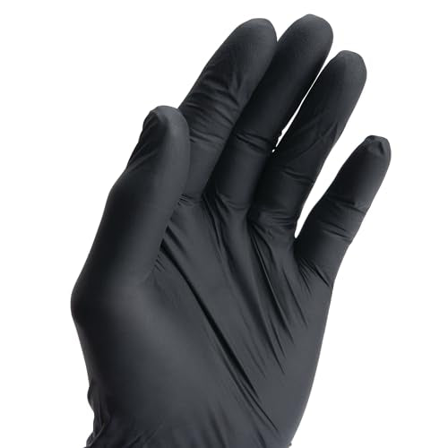 PERFORM TOOL W89012 Performance Tool  Large Black Nitrile Gloves, 100 Pack Engine & Performance