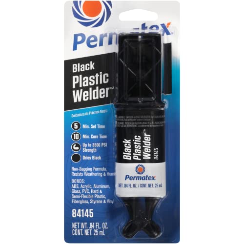 PERMTX-LOCKT 84145 Permatex Permapoxy Black Plastic Weld - 0.84 fl. oz. Engine & Performance