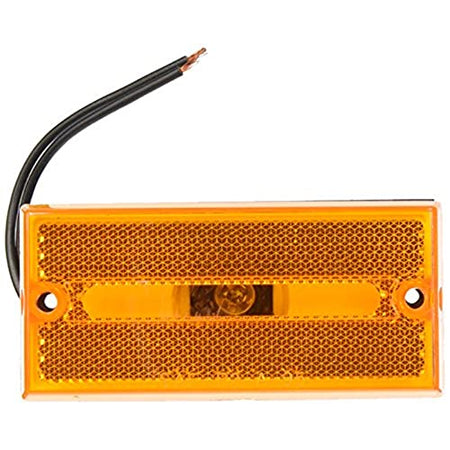 PETERSON MFG V132A Peterson Manufacturing Amber Rectangular Clearance/Side Marker Light RV & Camper