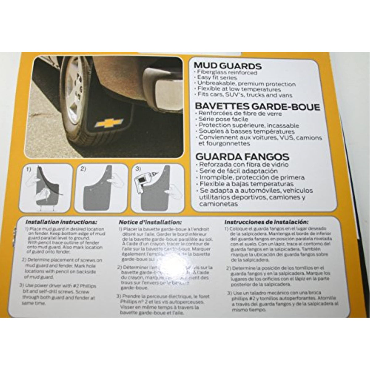 PLASTICOLOR 000540R03 11X19 CHEVROLET MUD GUARD Truck & Exterior
